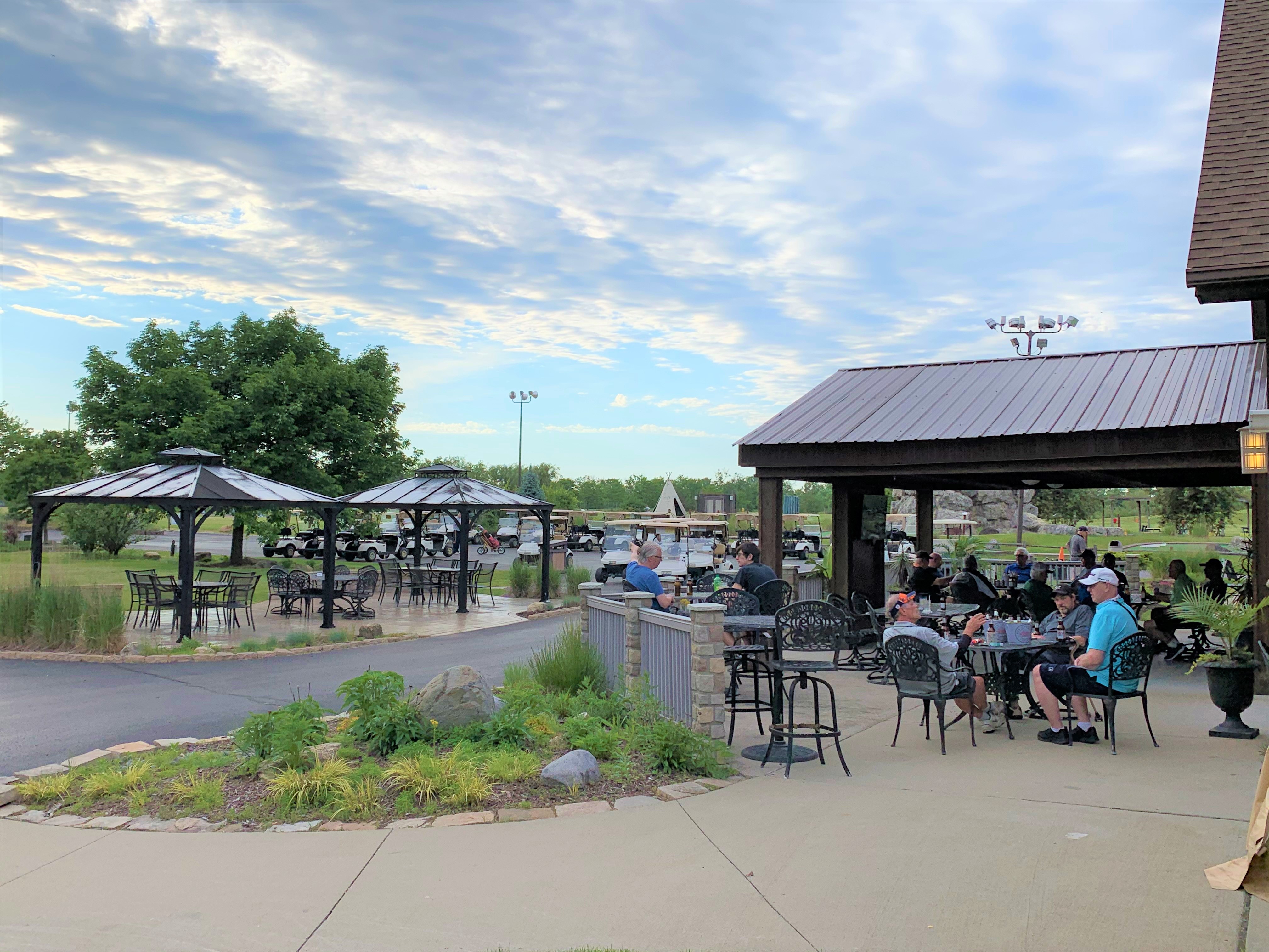 Terrace at clubhouse